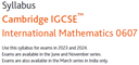 Ahsan Habib : Grade 9 - Cambridge IGCSE International Mathematics (0607)